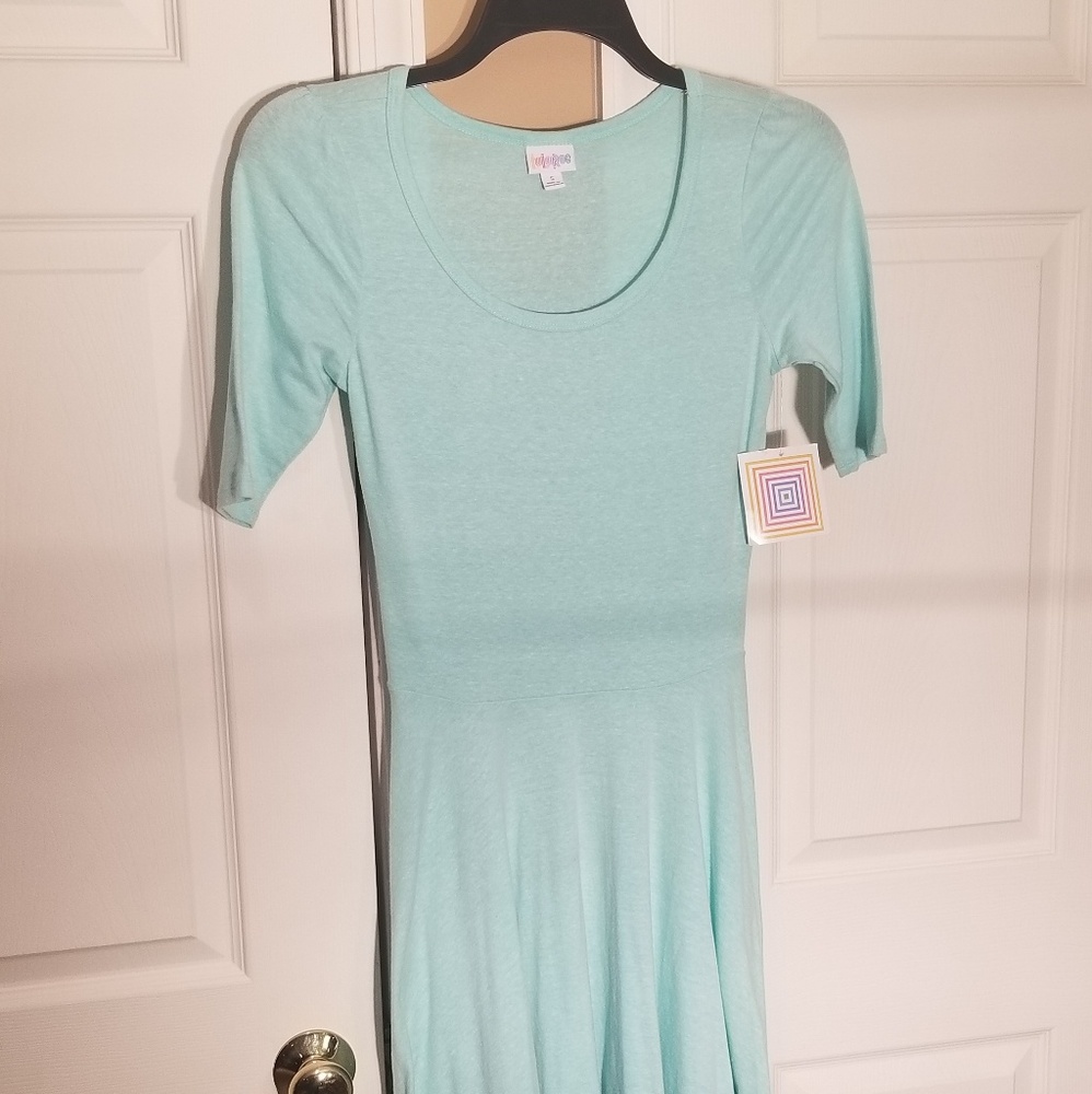 LuLaRoe Nicole dress size Small green NWT